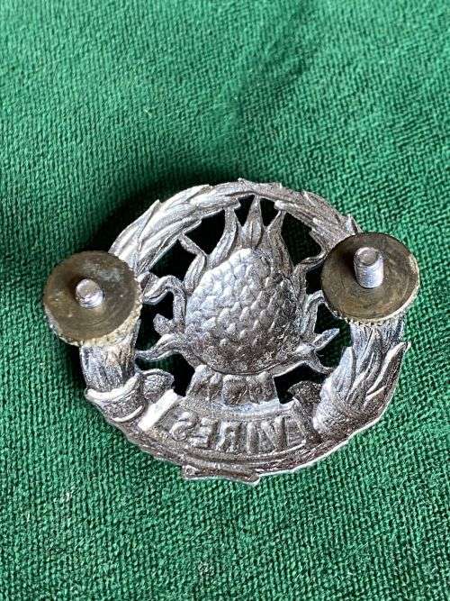 REGIMENT BOLAND CAP BADGE-WORN POST 1964- 2X SCREW LUGS