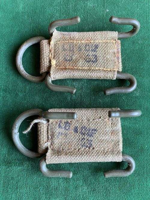 RHODESIA WEBBING CLIPS-BOTH MAKER MARKED