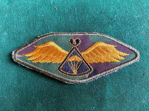 LESOTHO DEFENCE FORCE ,PARACHUTE WING WITH BLACK CENTRE