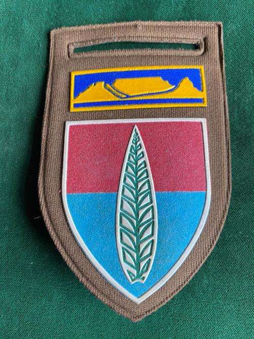 10 ARTILLERY AIR DEFENCE SCHOOL WITH WESTERN PROVINCE COMMAND BAR-EMBOSSED-ONE PIN-ORIGINAL