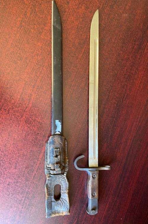 EARLY PRODUCTION JAPAN,TYPE 30(30 TH YEAR)-1897-BAYONET-KOKURA ARSENAL-IT HAS A ROUNDED POMMEL,SHAPE