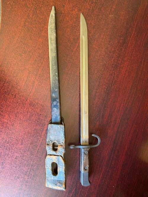 EARLY PRODUCTION JAPAN,TYPE 30(30 TH YEAR)-1897-BAYONET-KOKURA ARSENAL-IT HAS A ROUNDED POMMEL,SHAPE