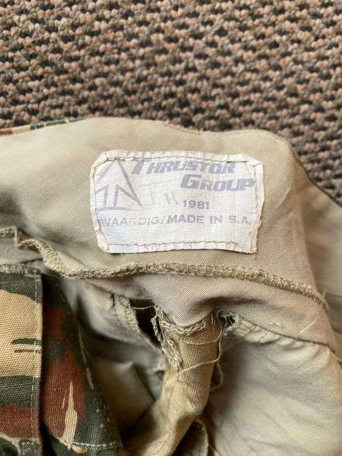 KOEVOET TROUSERS-A SIZE 33 WITH PIPE LENGTH OF 76CM-LABELLED AND DATED 1981-VERY GOOD CONDITION WITH