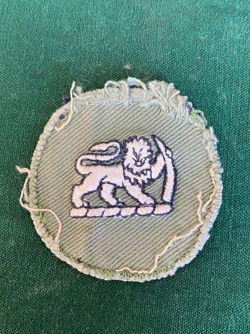 RHODESIA ARMY W.O. 1 ARM BADGE- EMBROIDERED