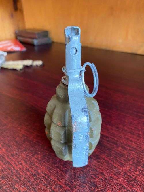 RUSSIAN F1 PERSONNEL,FRAGMENTATION HAND GRENADE-NICKNAMED THE LIMONAKE(LEMON LIKE) BORDER WAR PERIOD