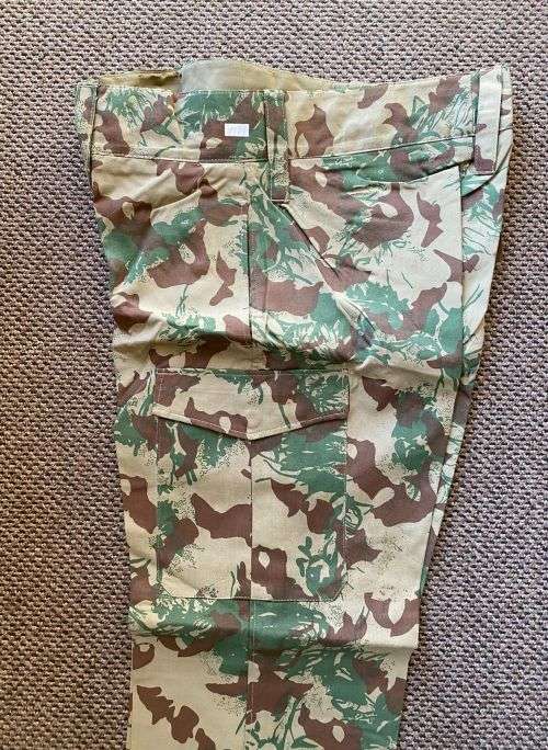 POLICE TASK FORCE 2ND PATTERN CAMO TROUSERS-SIZE 36-LABELLED-PIPE LENGTH 78CM-CONDITION NEW-NEVER W