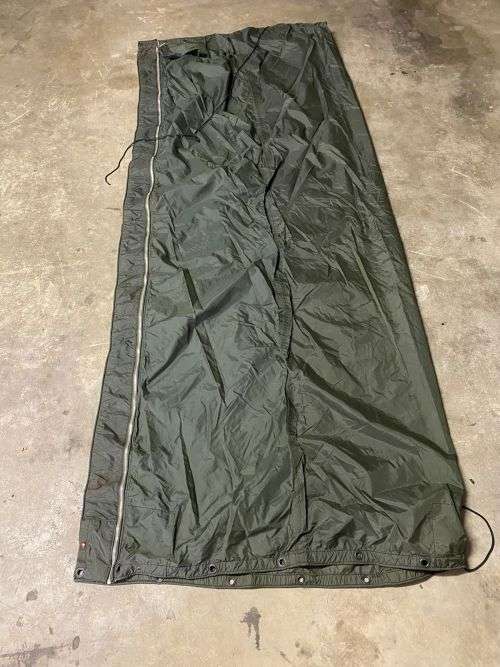 RHODESIAN GROUND SHEET COVER-MEASURES 216 X 92 (CLOSED) ZIP INTACT