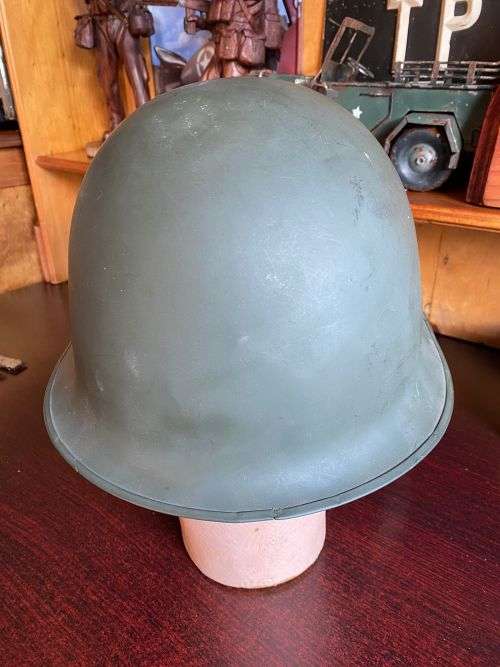 SADF PERIOD `STAAL DAK` IN VERY GOOD CONDITION-ALL CHIN STRAPS COMPLETE