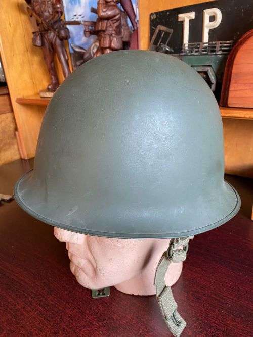SADF PERIOD `STAAL DAK` IN VERY GOOD CONDITION-ALL CHIN STRAPS COMPLETE