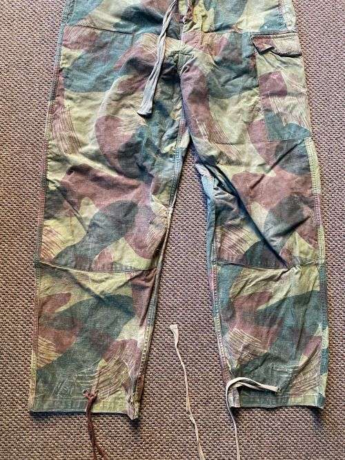 BELGIUM CONGO CAMO TROUSERS-SIZE LARGE-I WOULD SAY SIZE 40 AND BIGGER-PIPE LENGTH 76CM-THE TROUSERS