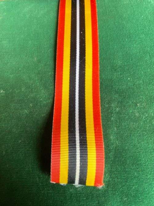 FULL SIZE SOUTHERN AFRICA MEDAL RIBBON-SOLD IN LENGTHS OF 15CM-LARGER PIECES CAN ALSO BE PURCHASED