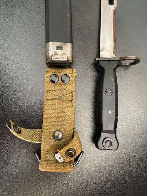 GERMAN EW77S BAYONET-IT FITTED THE SWISS STG. 57,541,550 AND 551 RIFLES-PRODUCED BY EICKHORN-OVERALL