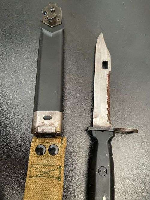 GERMAN EW77S BAYONET-IT FITTED THE SWISS STG. 57,541,550 AND 551 RIFLES-PRODUCED BY EICKHORN-OVERALL