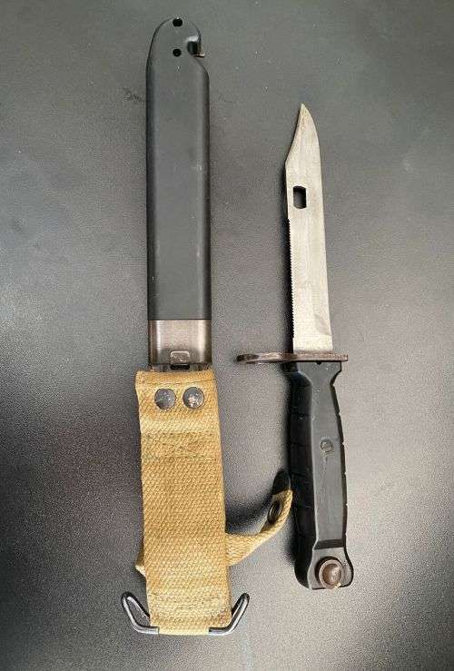 GERMAN EW77S BAYONET-IT FITTED THE SWISS STG. 57,541,550 AND 551 RIFLES-PRODUCED BY EICKHORN-OVERALL