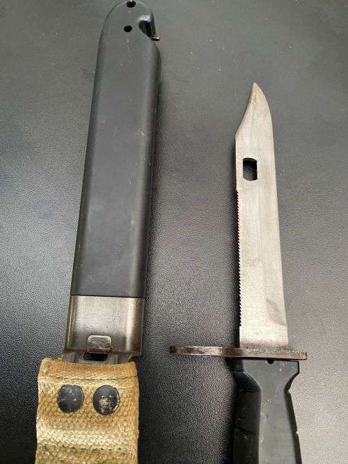 GERMAN EW77S BAYONET-IT FITTED THE SWISS STG. 57,541,550 AND 551 RIFLES-PRODUCED BY EICKHORN-OVERALL