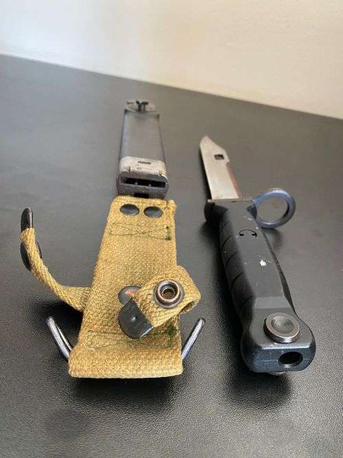 GERMAN EW77S BAYONET-IT FITTED THE SWISS STG. 57,541,550 AND 551 RIFLES-PRODUCED BY EICKHORN-OVERALL