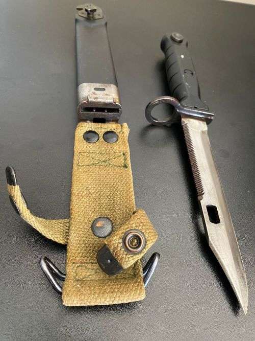 GERMAN EW77S BAYONET-IT FITTED THE SWISS STG. 57,541,550 AND 551 RIFLES-PRODUCED BY EICKHORN-OVERALL