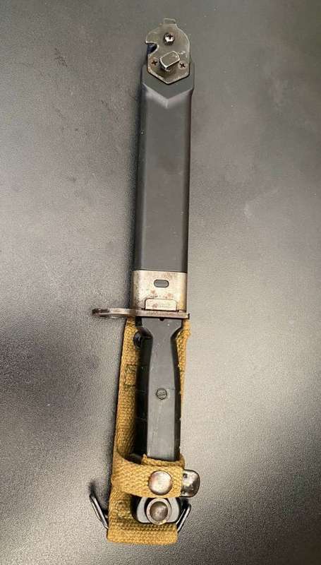 GERMAN EW77S BAYONET-IT FITTED THE SWISS STG. 57,541,550 AND 551 RIFLES-PRODUCED BY EICKHORN-OVERALL