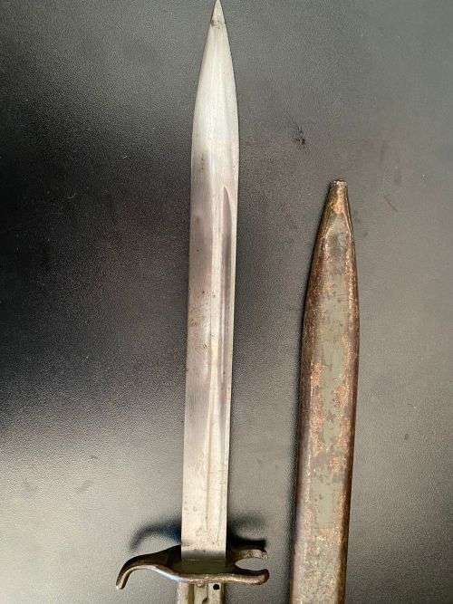 WW1 GERMAN MODEL SG 88/98 ERSATZ BAYONET FOR THE GEWEHR 88 AND 98 MAUSER RIFLES-OVERALL LENGTH 42,5C