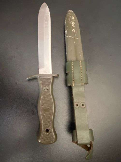 VINTAGE GERMAN COMBAT/FIGHTING KNIFE SOLINGEN GERMANY RONTREI-DATED 1978-OVERALL LENGTH 25,2CM-VERY