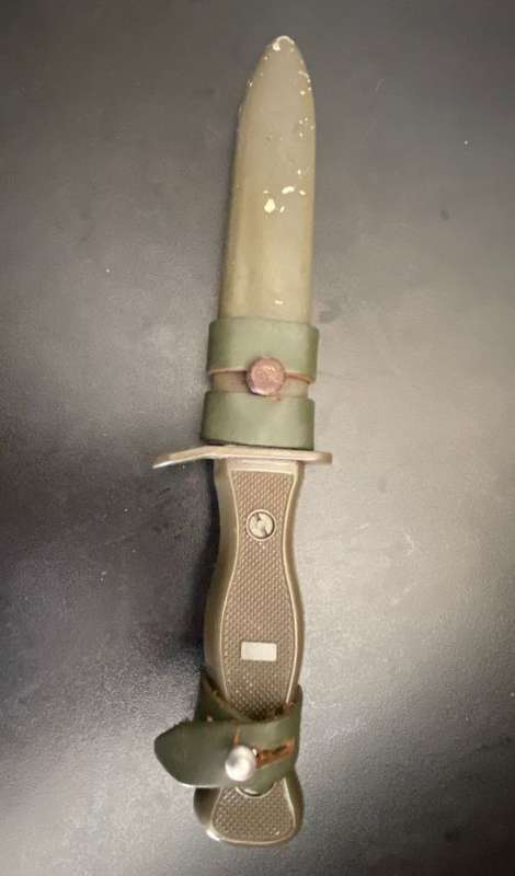 VINTAGE GERMAN COMBAT/FIGHTING KNIFE SOLINGEN GERMANY RONTREI-DATED 1978-OVERALL LENGTH 25,2CM-VERY