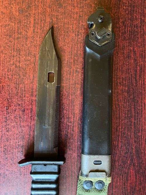 German KCB 77M1 Style Combat Knife - Blade patterned after Russian AKM bayonet