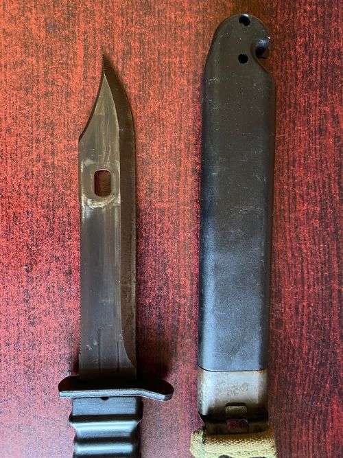 German KCB 77M1 Style Combat Knife - Blade patterned after Russian AKM bayonet