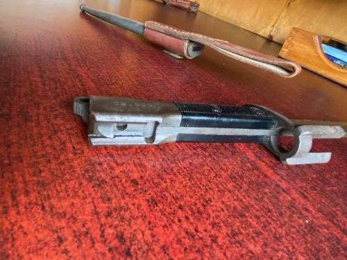 FN TYPE A BAYONET WITH TYPE A STEEL SCABBARD M IN U SADF MILITARY PROPERTY MARKINGS-COMES WITH LEATH