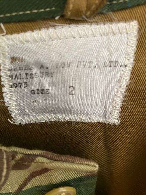 RHODESIAN CAMO JACKET-THIS ITEM IS NEW-UNWORN AND IN EXCELLENT CONDITION-SIZE 2,WHICH IS LARGE-LABEL