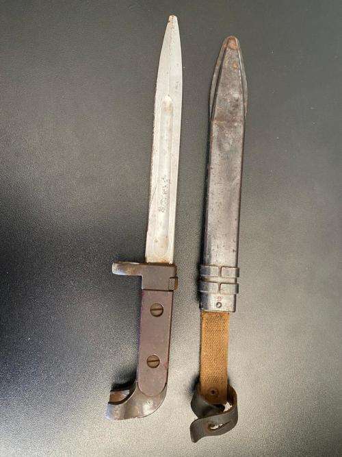 RUSSIAN AK 47 BAYONET AND SCABBARD
