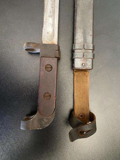RUSSIAN AK 47 BAYONET AND SCABBARD