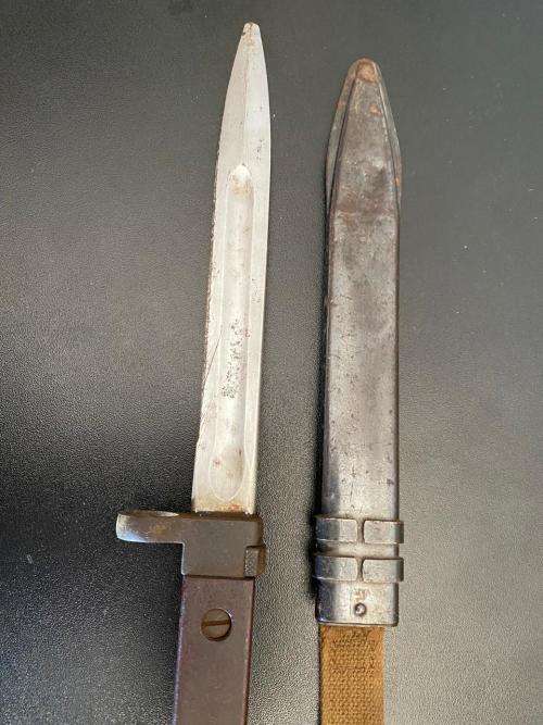 RUSSIAN AK 47 BAYONET AND SCABBARD