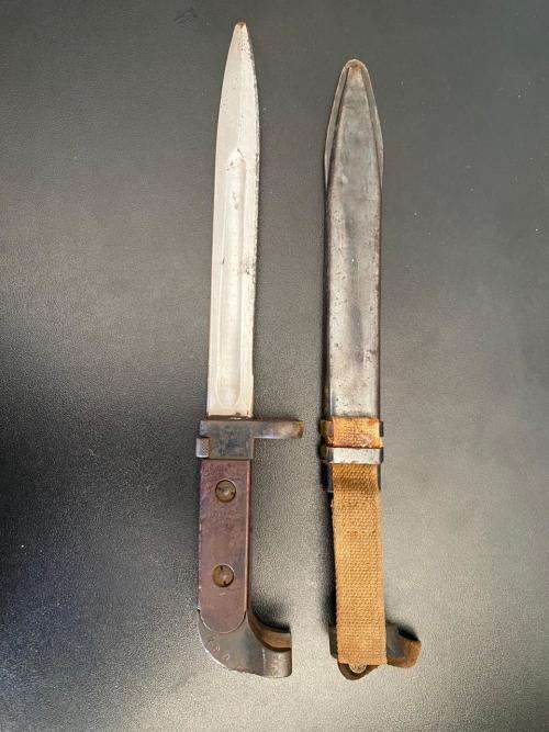 RUSSIAN AK 47 BAYONET AND SCABBARD