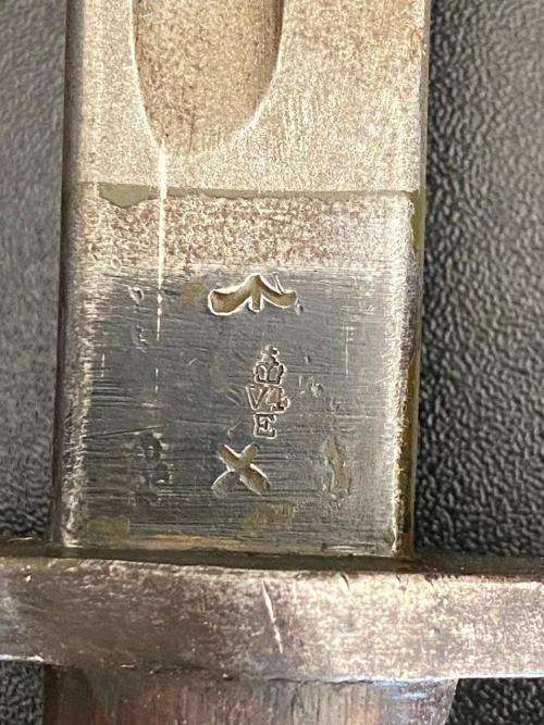 BRITTISH 1907 PATTERN BAYONET,MADE BY SANDERSON-COMES WITH SCABBARD AND LEATHER FROG-SAP MARKED