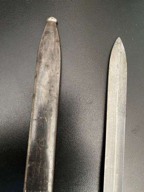 1894/1956 Krag Jorgens Bayonet - Short model modified by German