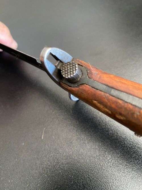 1894/1956 Krag Jorgens Bayonet - Short model modified by German