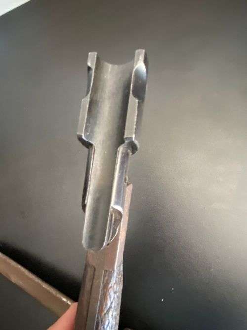 SPANISH 1893-1943 MAUSER BAYONET-BOLA BLADE AND COMES WITH ADAPTER FOR MAUSER RIFLE-OVERALL LENGTH 3