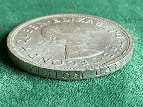 SOUTHERN RHODESIA 1953 SILVER 1 CROWN IN PRESENTATION CAPSULE