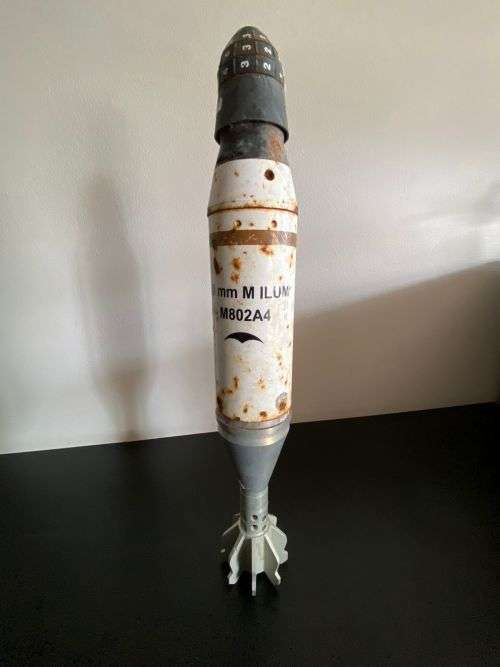 SADF 60MM ILLUMINATION MORTAR WITH PROXIMITY SETTING-HEIGHT 40CM-FFE-INERT