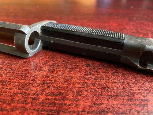 FN FAL BAYONET WITH LEATHER FROG-EXTENDED LENGTH 31 CM-THIS BAYONET WITH SCABBARD AND LEATHER FROG I