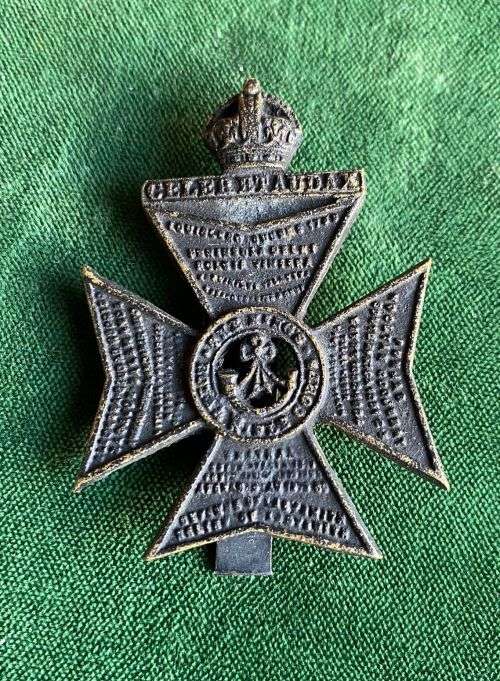 KINGS ROYAL RIFLES CAP BADGE-1901-1958