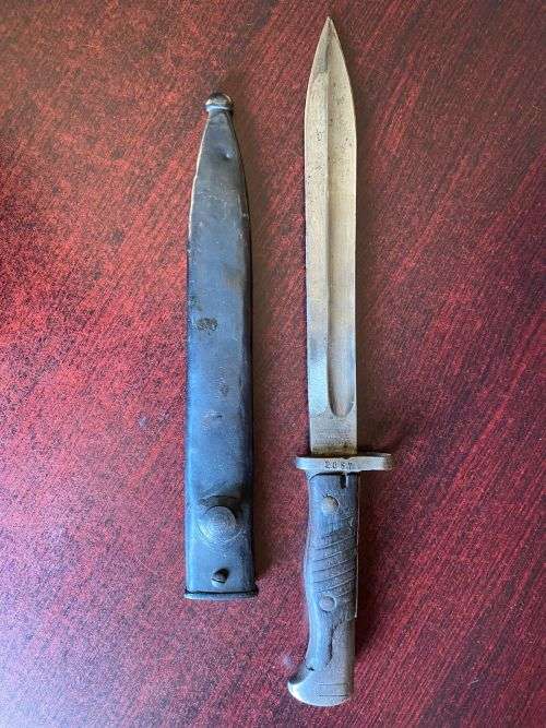 GERMAN MODEL S71/84 BAYONET WITH THE SAWTEETH GROUND OFF AS ORDERED BY THE GERMAN ARMY IN 1917-OVERA