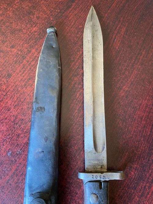 GERMAN MODEL S71/84 BAYONET WITH THE SAWTEETH GROUND OFF AS ORDERED BY THE GERMAN ARMY IN 1917-OVERA