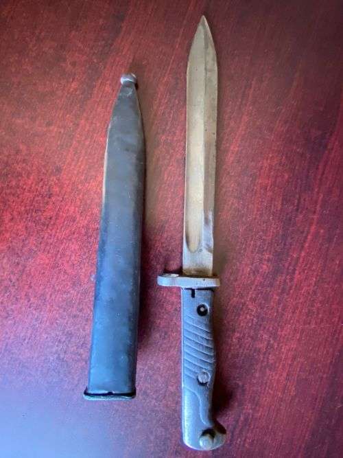 GERMAN MODEL S71/84 BAYONET WITH THE SAWTEETH GROUND OFF AS ORDERED BY THE GERMAN ARMY IN 1917-OVERA