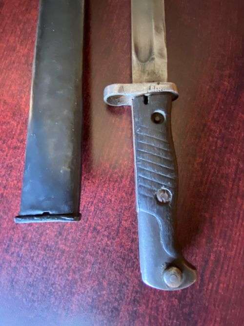 GERMAN MODEL S71/84 BAYONET WITH THE SAWTEETH GROUND OFF AS ORDERED BY THE GERMAN ARMY IN 1917-OVERA