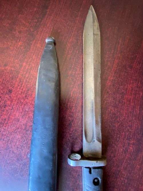 GERMAN MODEL S71/84 BAYONET WITH THE SAWTEETH GROUND OFF AS ORDERED BY THE GERMAN ARMY IN 1917-OVERA