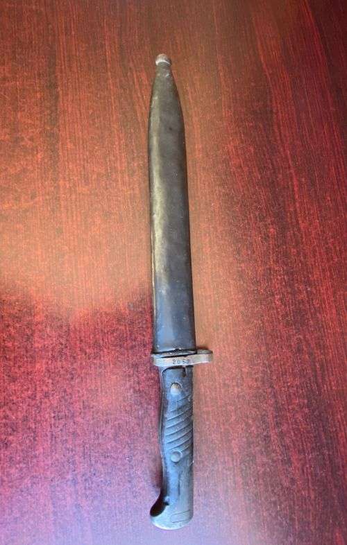 GERMAN MODEL S71/84 BAYONET WITH THE SAWTEETH GROUND OFF AS ORDERED BY THE GERMAN ARMY IN 1917-OVERA