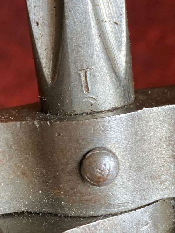 FRENCH MODEL 1886/93 BAY0NET-LEBEL SERIES-ALSO USED 1907/15-BECAUSE OF THE MARKINGS THIS SPESIFIC BA