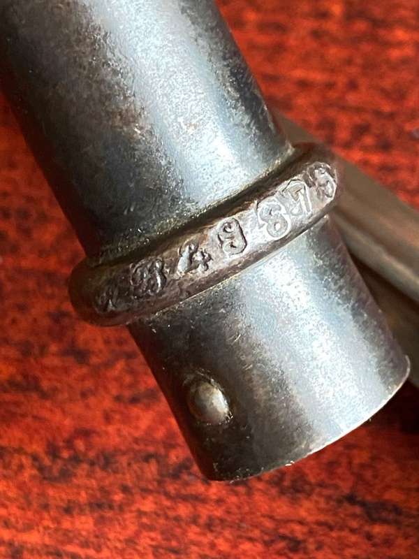 FRENCH MODEL 1886/93 BAY0NET-LEBEL SERIES-ALSO USED 1907/15-BECAUSE OF THE MARKINGS THIS SPESIFIC BA