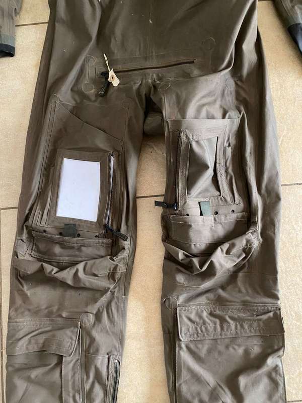 BEAUFORT RAF AIRCREW JET PILOT IMMERSION COVERALL MK 10 SUIT-GREEN MILITARY ISSUE -USED BY SA PILOTS